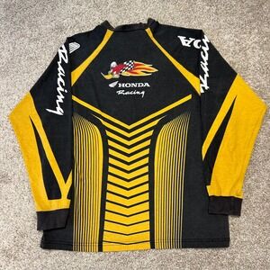 Vintage Honda Racing Motocross Roadrunner Long Sleeve‎ Shirt Men XL Distressed
